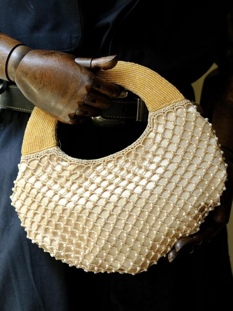 Italian Vintage Beads Hand Bag