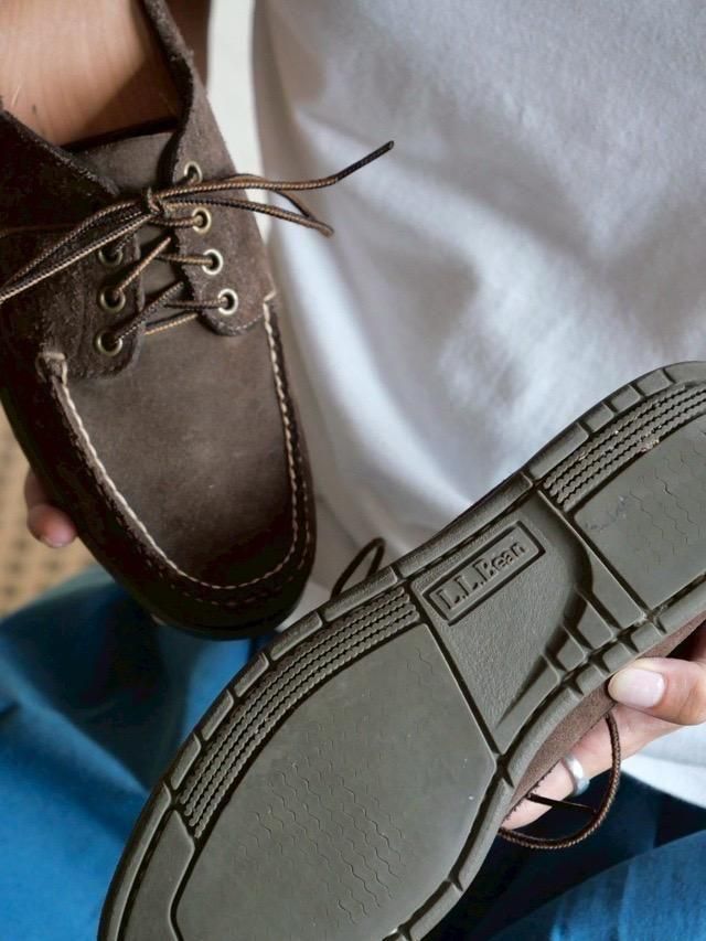 00's L.L.Bean Brown Suede Deck Shoes