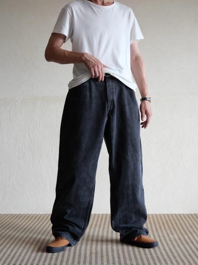 1996's Levi's565 Loosefit Wideleg Denim Pants "BK"