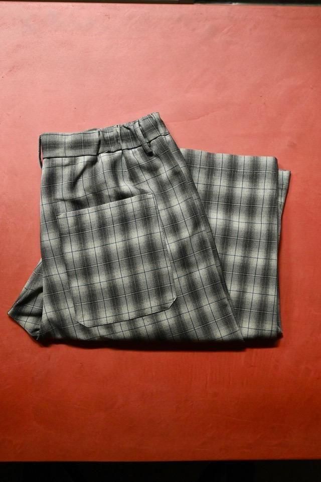 00's 2tucks Ombre Check Trousers