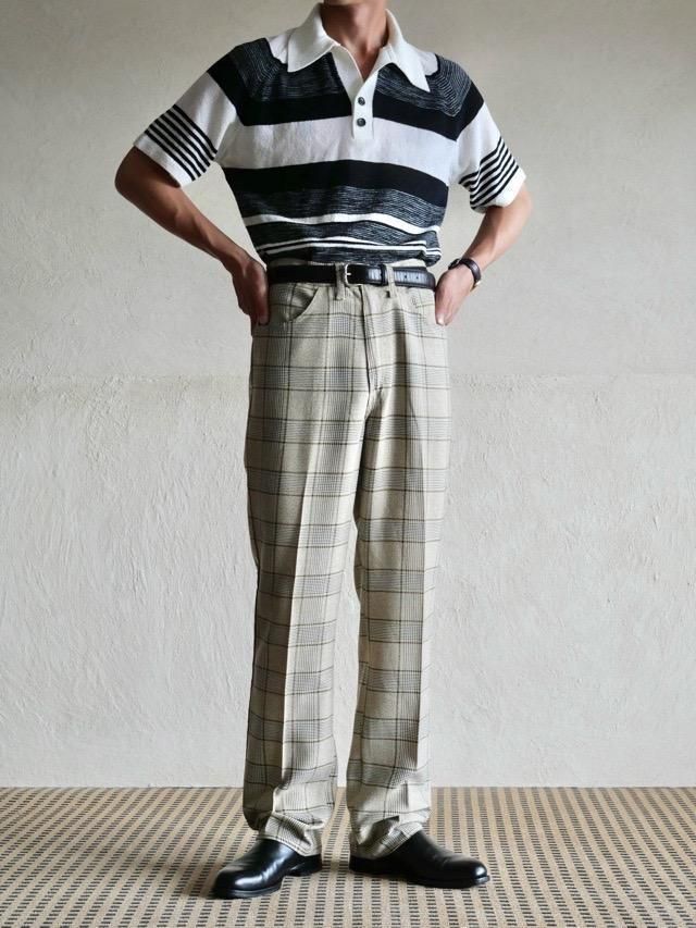 1970's Levi's STA-PREST Glen-check Pants