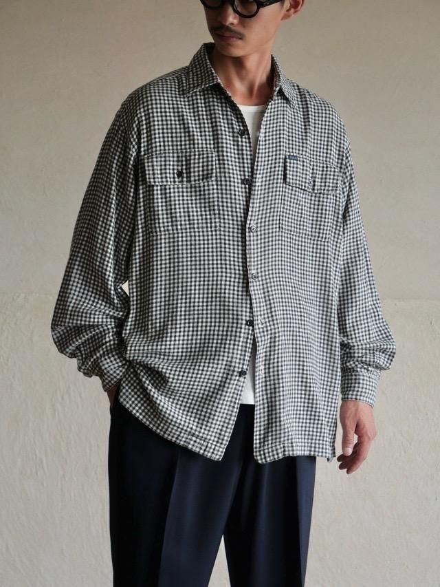 1990's RalphLauren "GARVEY" Gingham-check Shirt