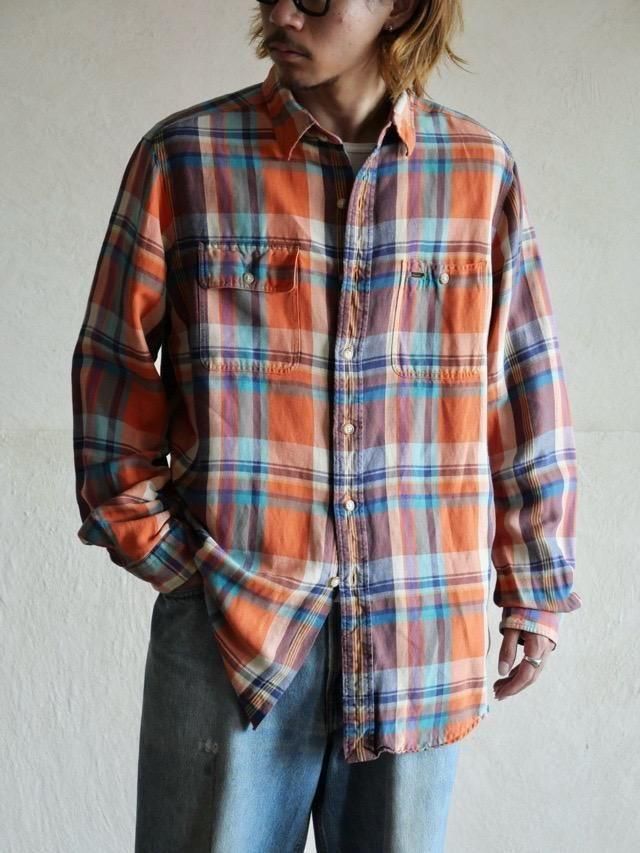 1990s Ralph Lauren Check Shirt "Orange"
