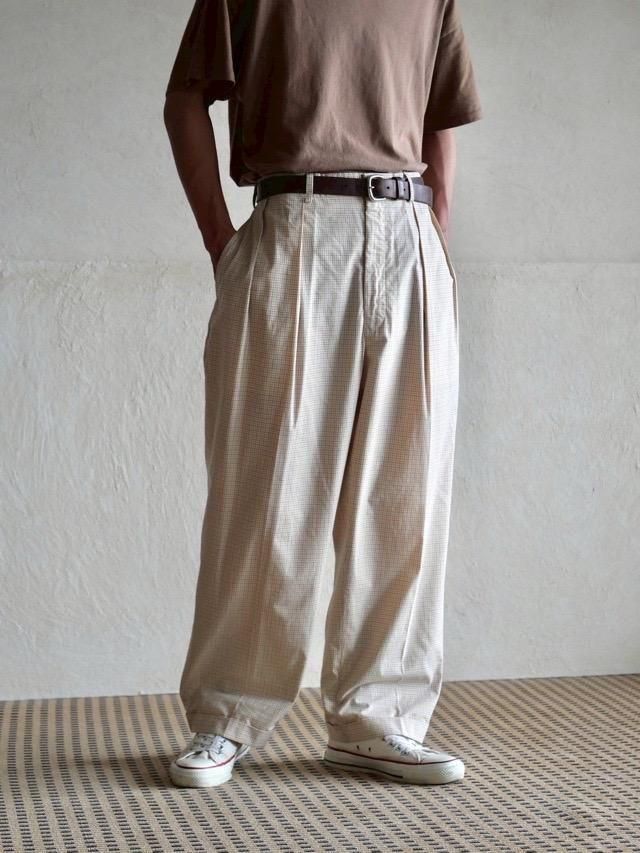 1980's Polo by Ralph Lauren Cotton Check Slacks