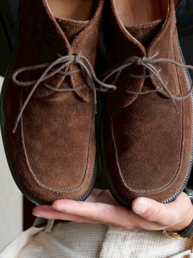 Italian Vintage Freemood Square Toe Suede Boots