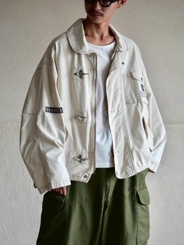 1980's Italia Off-white Short Fireman Jacket