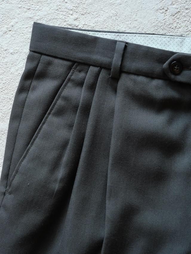 1990~00's Tip Top Tailors wool 3Tuck Trousers, made in Canada