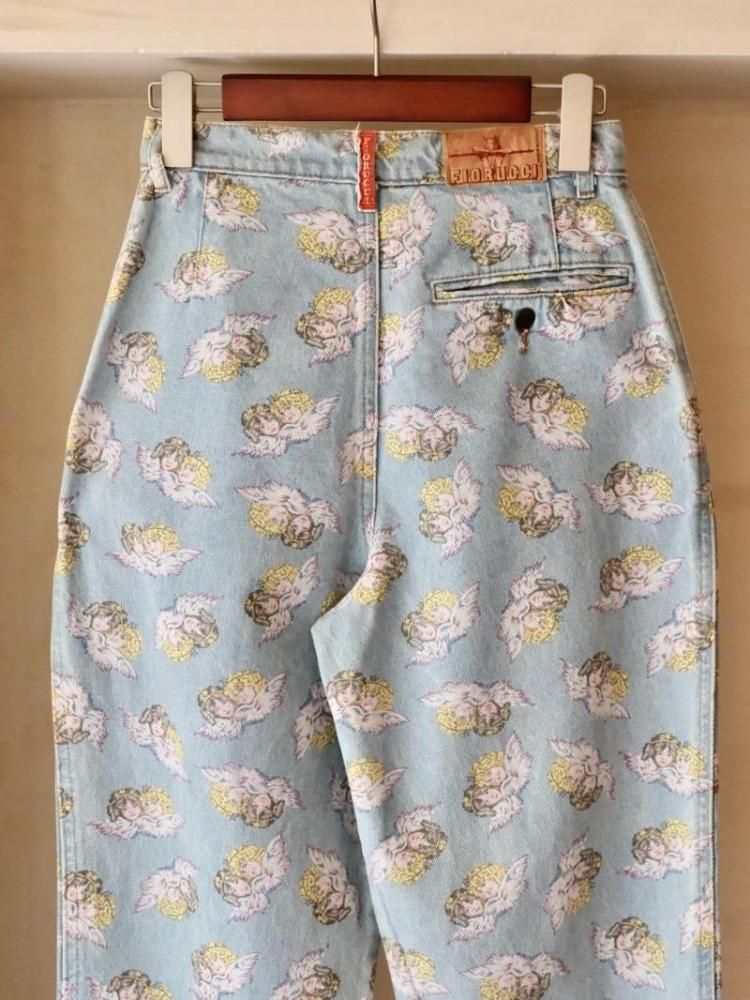 1980~90's FIORUCCI Printed Denim Pants&#127470;&#127481;&#128124;