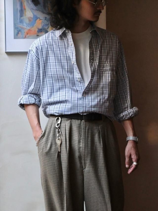 1990's VALENTINO Cotton Check Shirt, Made in Italy.