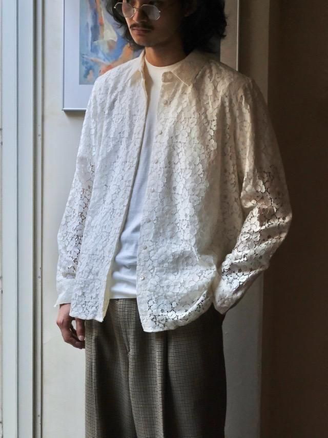1990's "THE TERRITORY AHEAD" Lace ShirtWhite