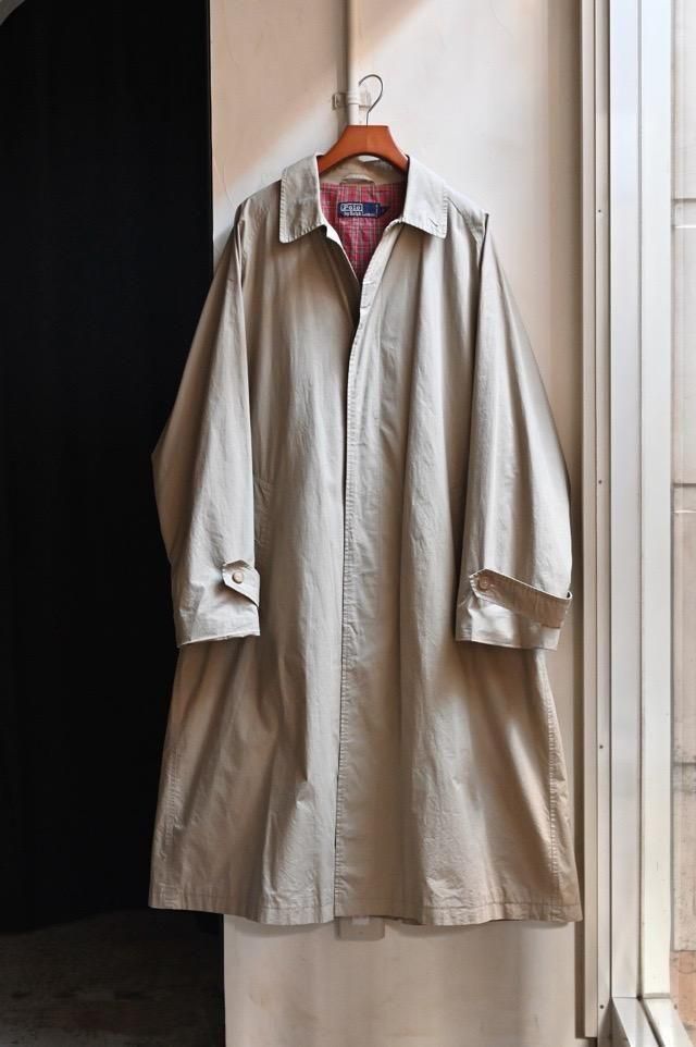 1990's Vintage RalphLauren "µ" Cotton Balmacaan Coat