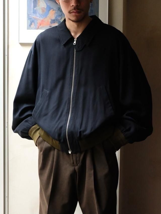 1980~90's "GUIDO PELLEGRINI" 
Viscose&Wool Gabardine Blouson