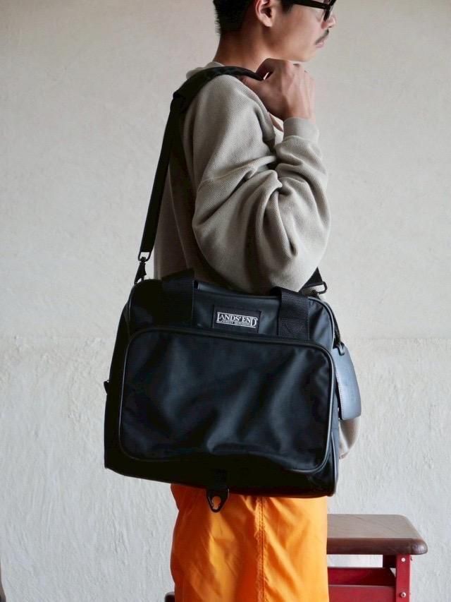 1990's LANDS'END Black Shoulder Bag