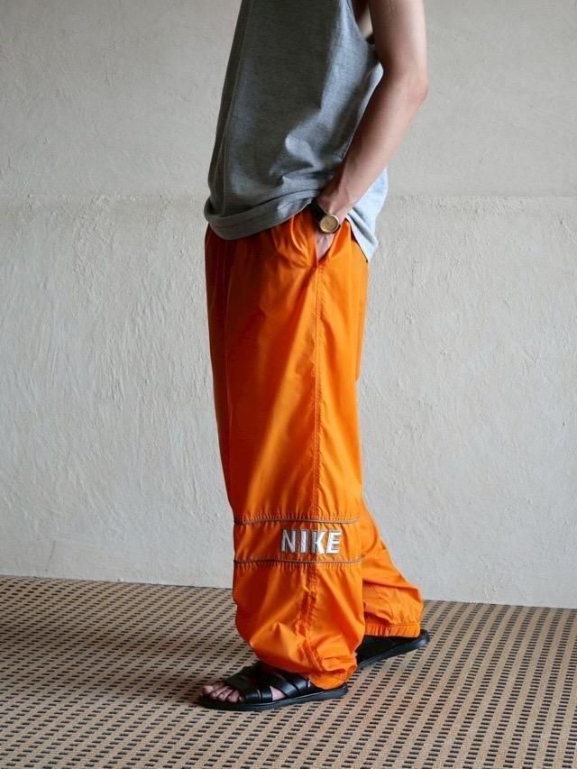 00s NIKE Nylon Pants Orange  Gray
