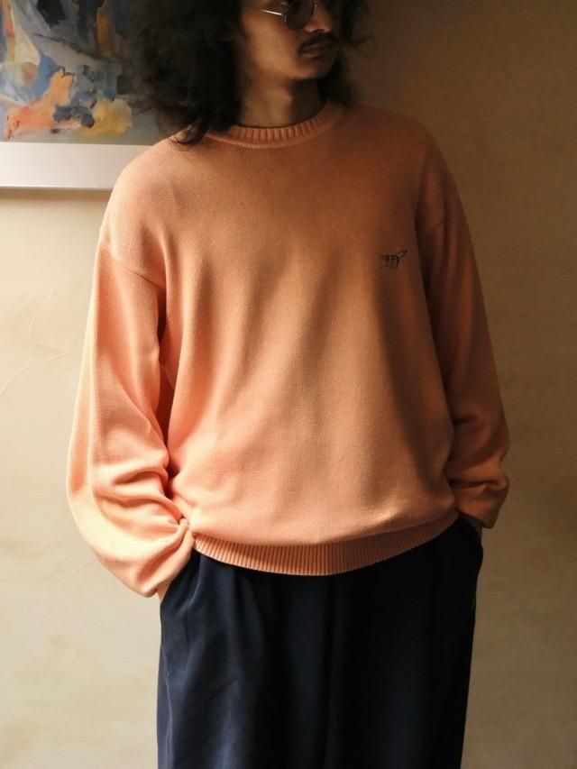 90's "Henry Cotton's" 100% Cotton Knit, Salmon