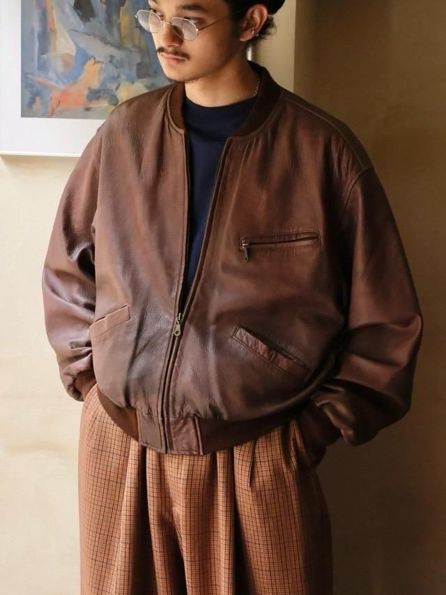 1990's Turkish Vintage Sheepskin Bomber Jacket