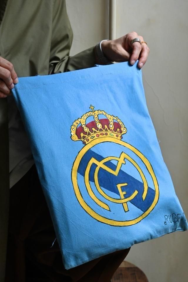 Tote Bag Hand-Painted "Real Madrid"