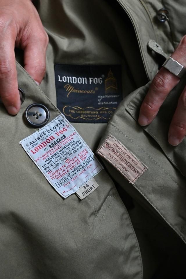 1970's LondonFog "Marshall Field & Company" Cotton Balmacaan coat