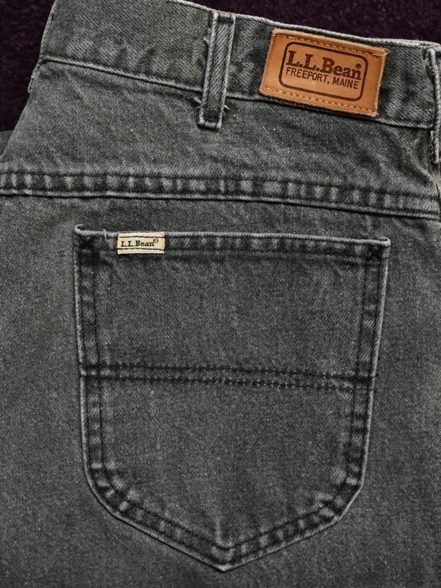 1980's Vintage L.L.Lee(Bean)
Black Denim Pants, Made in USA.