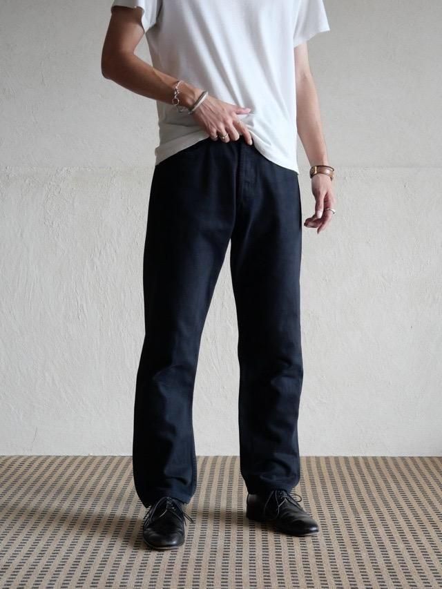 00s Levis 510 Over Dyed Black Denim Pants, Made in UK.