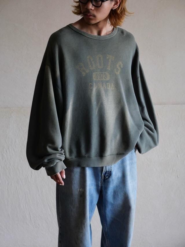 1990s Vintage Faded Print Sweat Shirt