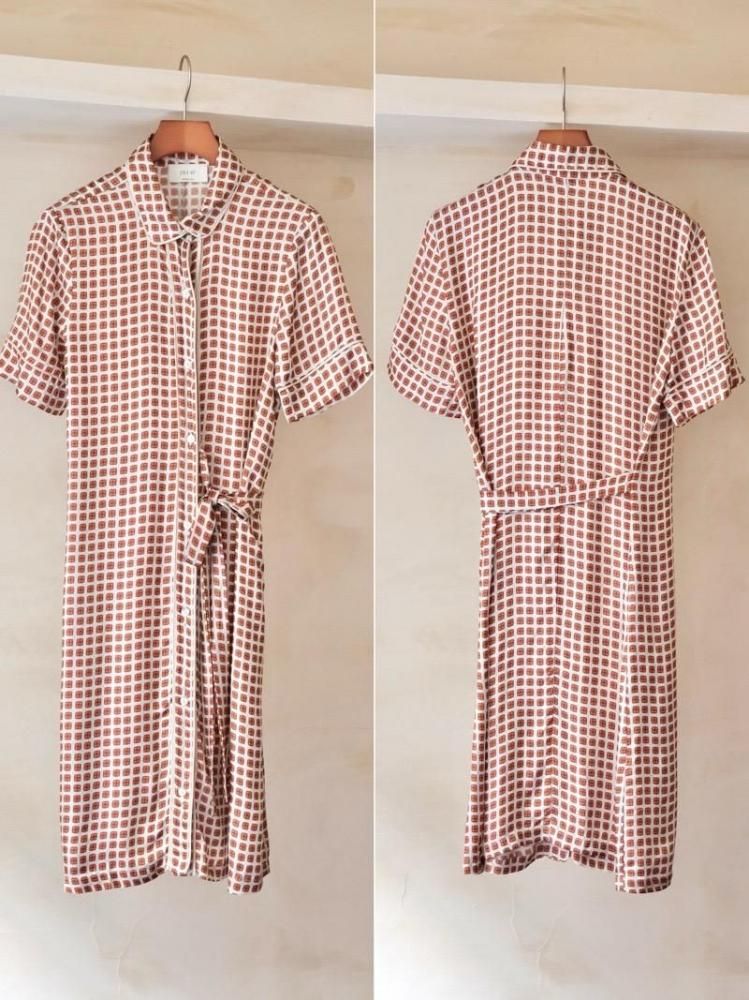 JEI O'Geometric Printed Viscose? Dress, Made in Italy.