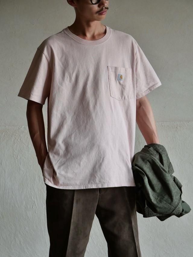 00s Carhartt Pocket T-Shirt, Light Pink