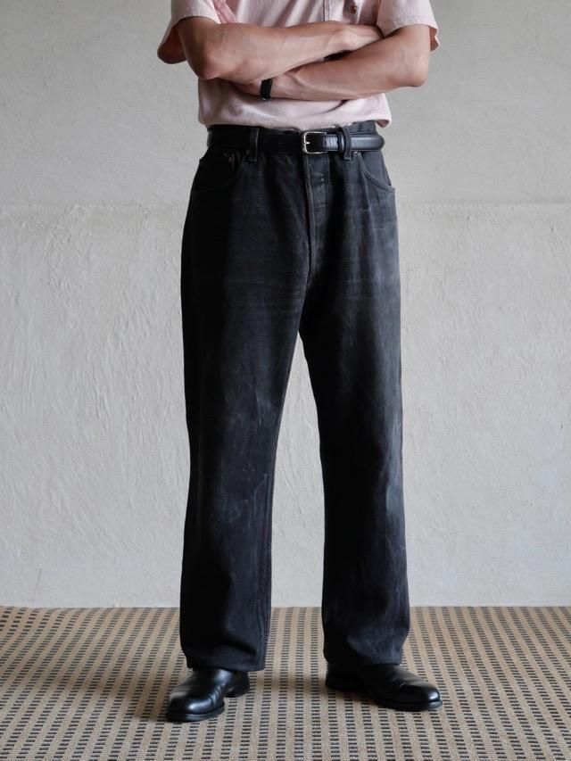 1995s Levis 501 Black Denim Pants, Made in USA.