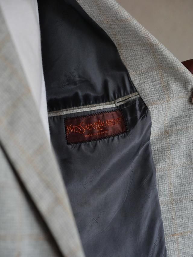 1980s Vintage YvesSaintLaurentWool Tailored Jacket, Made in FRANCE.