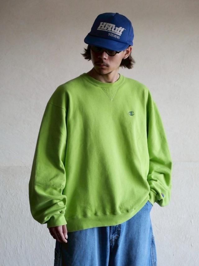 ~00s Champion Sweat Shirt, Gekkou Green