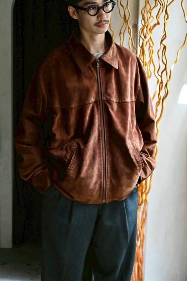 1980~90s Goat-Suede Zip-up Blouson