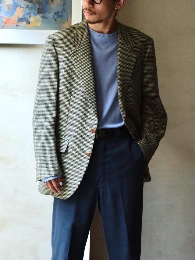 1980~90's Vintage Ballantyne for Davide Cenci, Wool & Cashmere Check Jacket