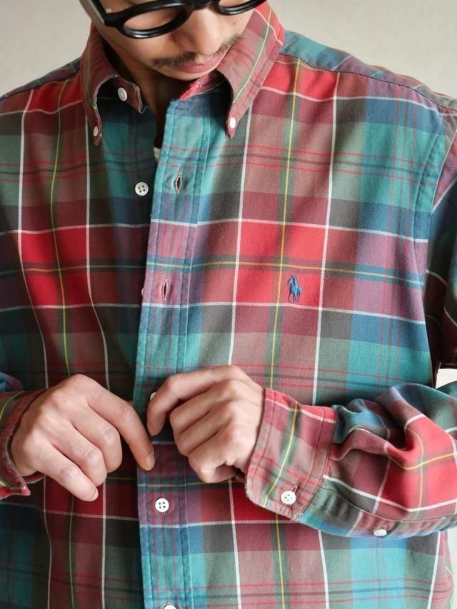 1990's Vintage RalphLauren Cotton Twill B.D.Shirt