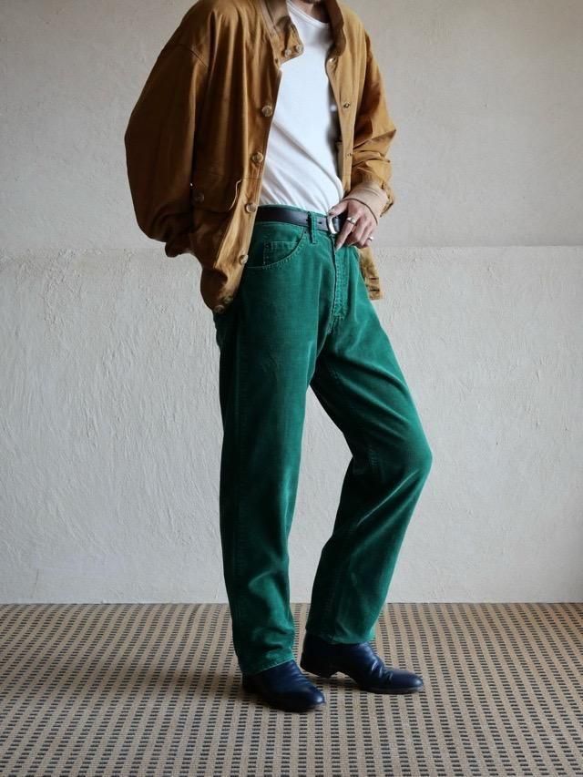 1980s Levis505 Green Corduroy Pants