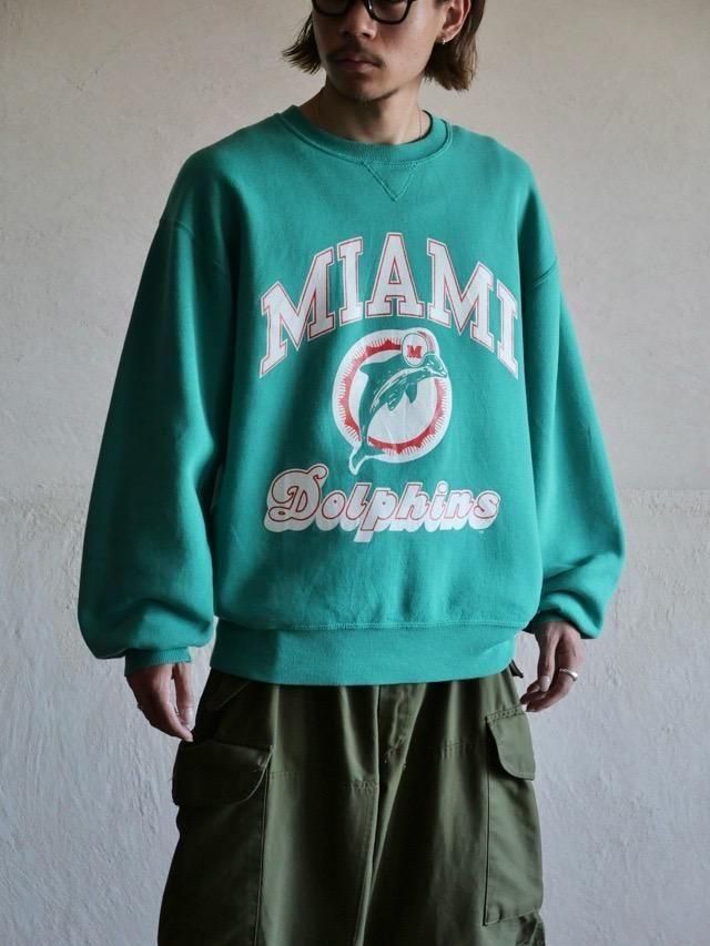 1990s Russel Printed Sweat Shirt, MIAMI Dolphins