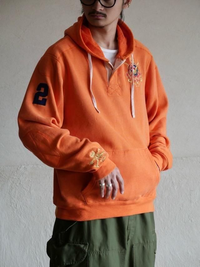 1990's Polo by Ralph Lauren Orange Sweat Hoodie