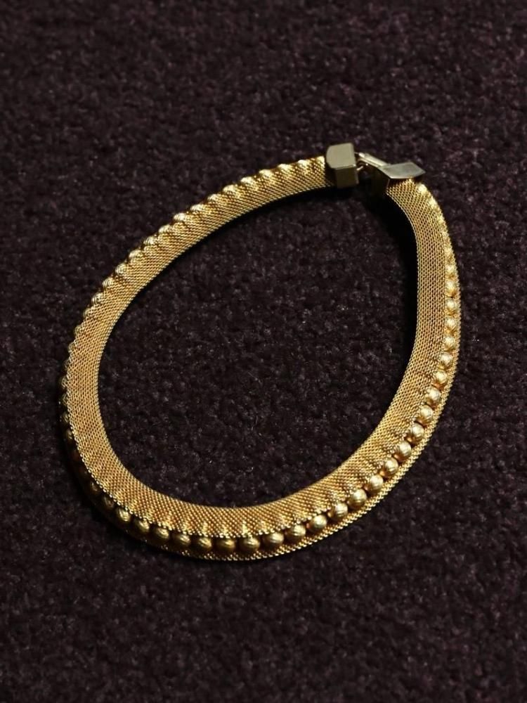 Italian Vintage Gold Coated Silver Necklace