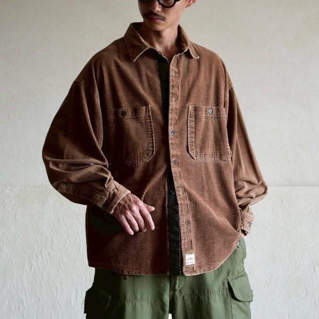 1990~00's EBTEK Good Corduroy Shirt Brown