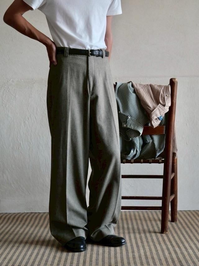 00's Cotton Herringbone Trousers