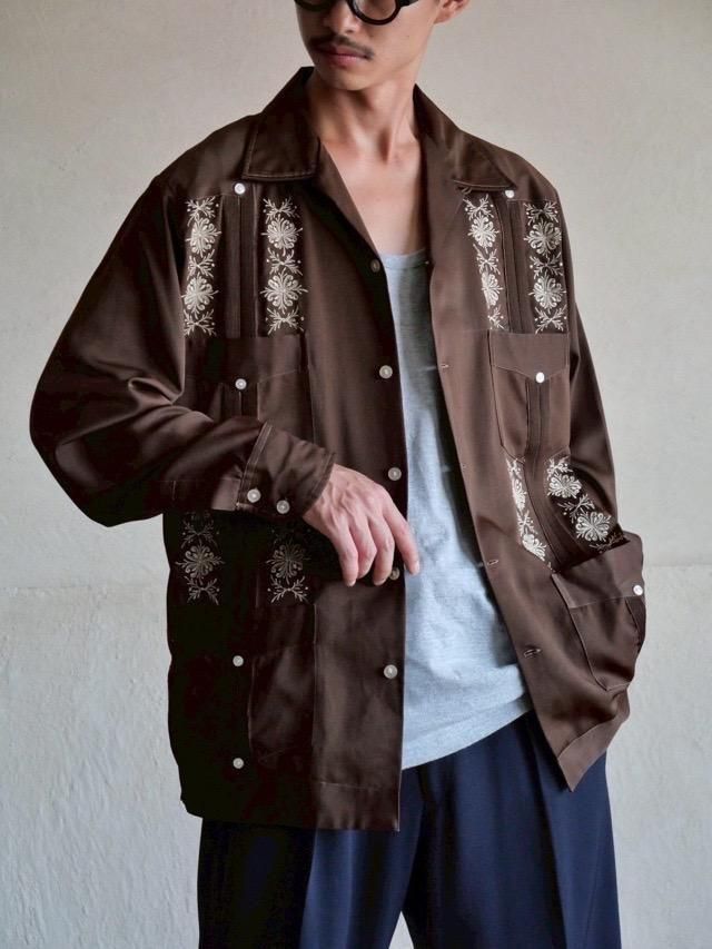 1970's Vintage L/S Brown Cuba Shirt