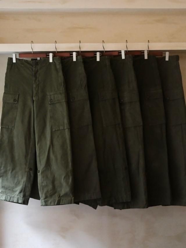1950~60's Vintage Dutch Miliary
Heavy Cotton Double Face Cargo Trousers7880ۢڡˤ򤢤
