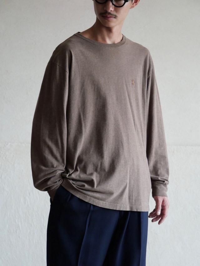 1990's RalphLauren Cotton L/S T-shirt "Brown"