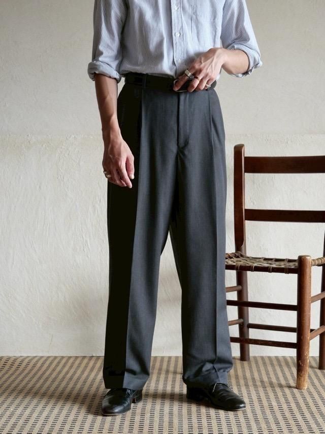 00's Eddie Bauer 2tucks Wool Trousers
