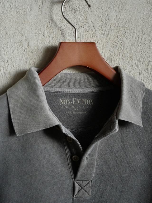 1990's NONFICTION Sweat Polo "Pigment Gray"