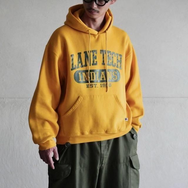 1990's Russell College Printed Sweat Parka 