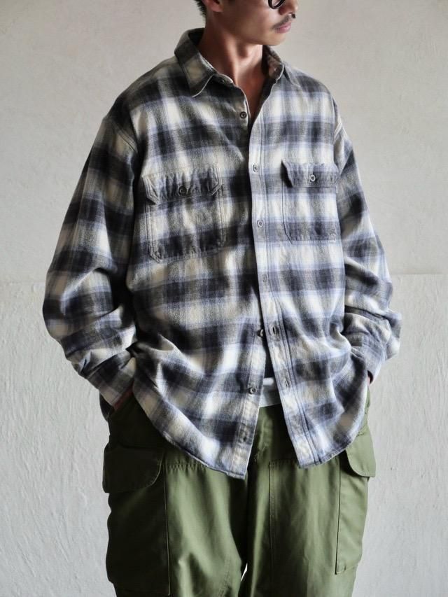 00's Woolrich Cotton Flannel Gradation Check Shirt
