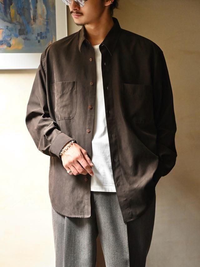 1990~00's JOHN HENRY Artificial Suede Shirt