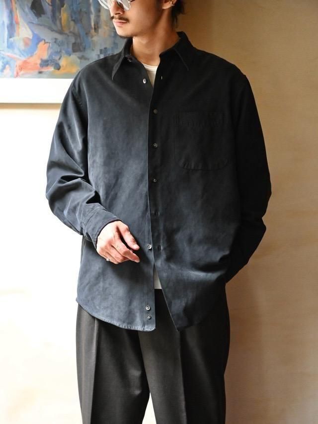 1990~00's Fieldmarten Artificial Suede Shirt