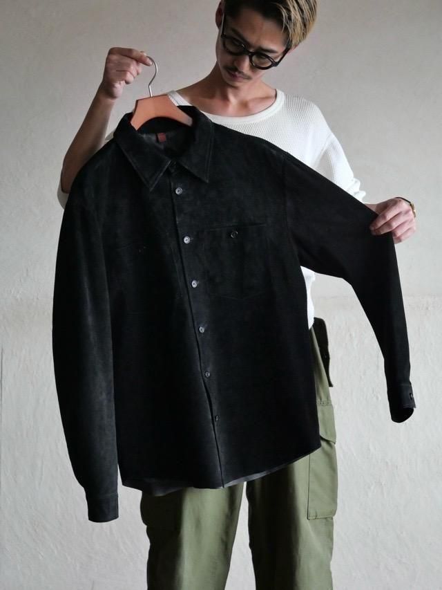 00's DANIER Black Suede Shirt 