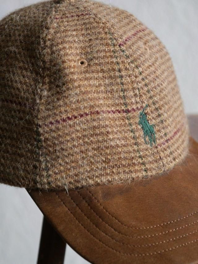 1990's Ralph Lauren "Lambswool  Alpaca  Goat Suede" Cap